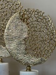 Mermer Kaideli Döküm Dekor Set Gold