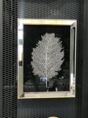 Aynalı & Gümüş Yapraklı Tablo