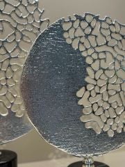 Mermer Kaideli Döküm Dekor Set Gümüş