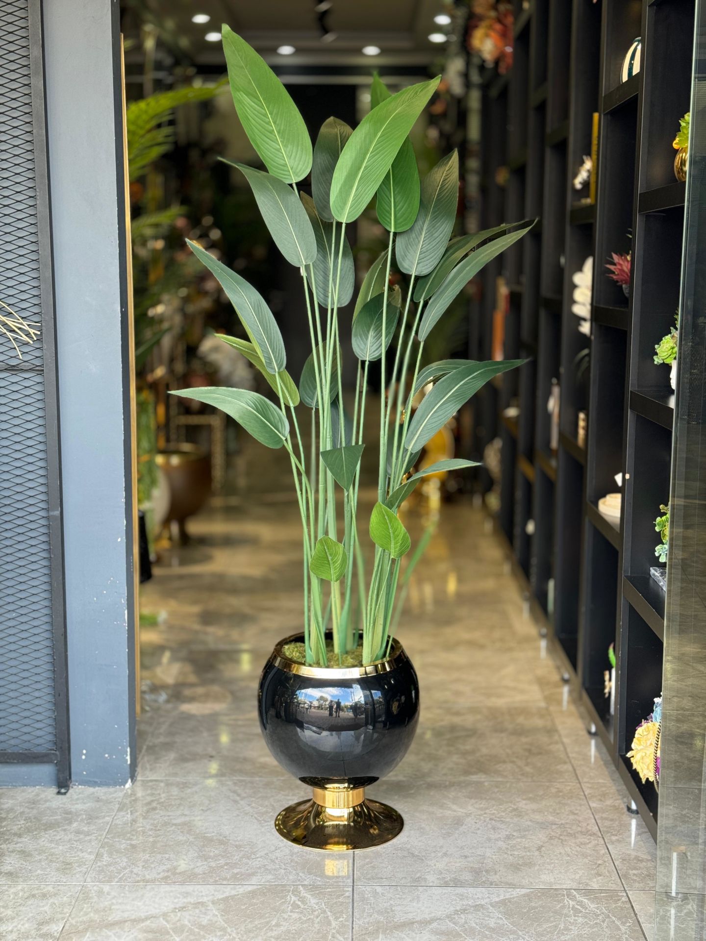 Yapay Starliçeli Lüks Saksı No:5