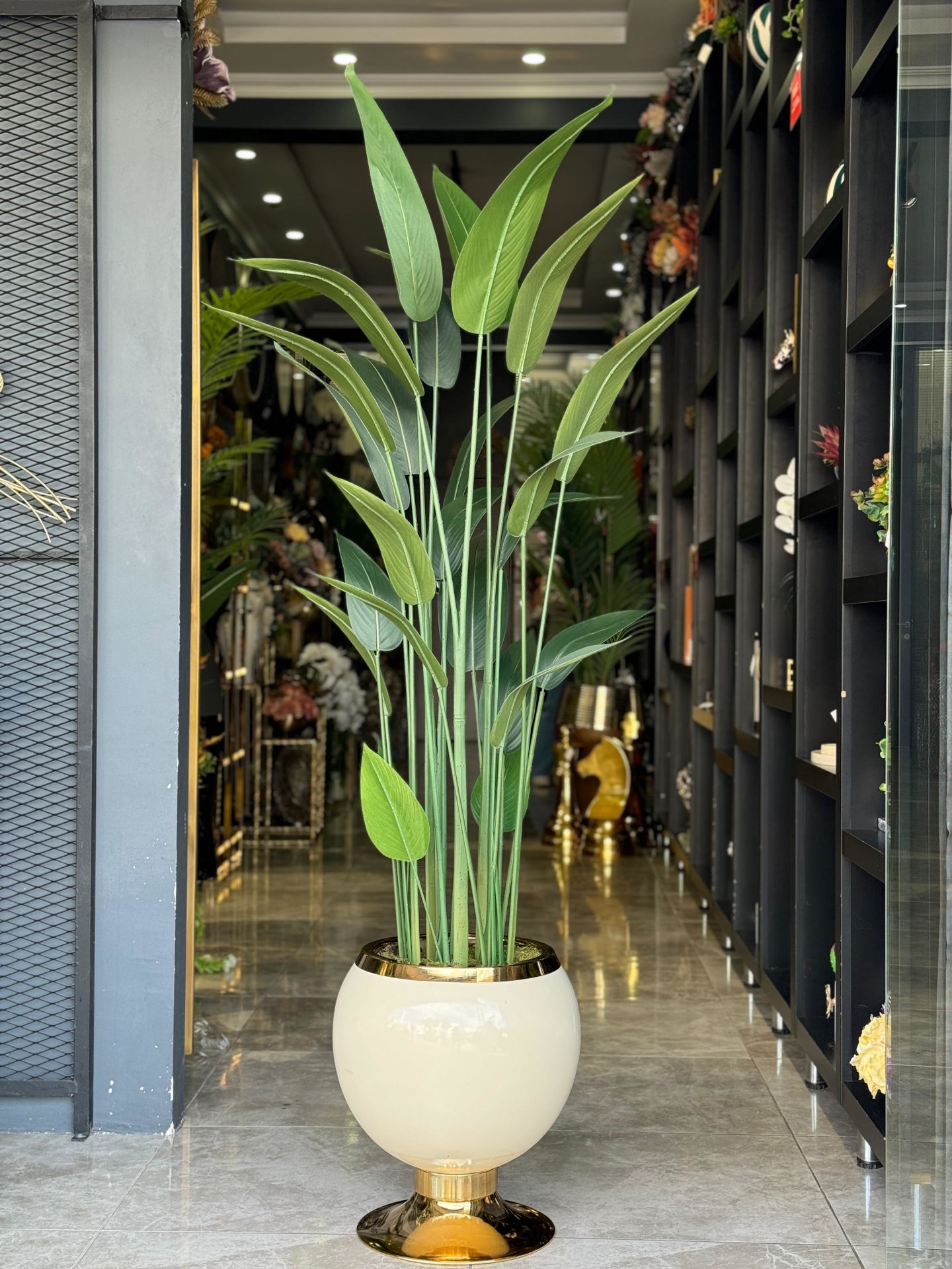 Yapay Starliçeli Lüks Saksı No:6