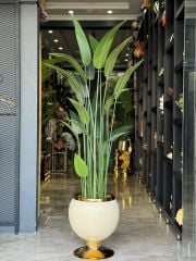 Yapay Starliçeli Lüks Saksı No:6