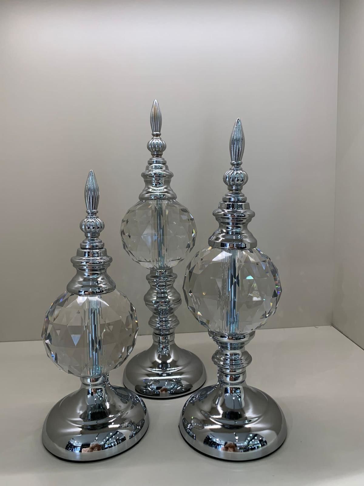 Kristal 3'lü Alem Gümüş