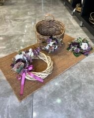 Çiçekli Paspas Set No:1
