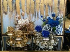 Kampanyalı Tepsili Set - Gold