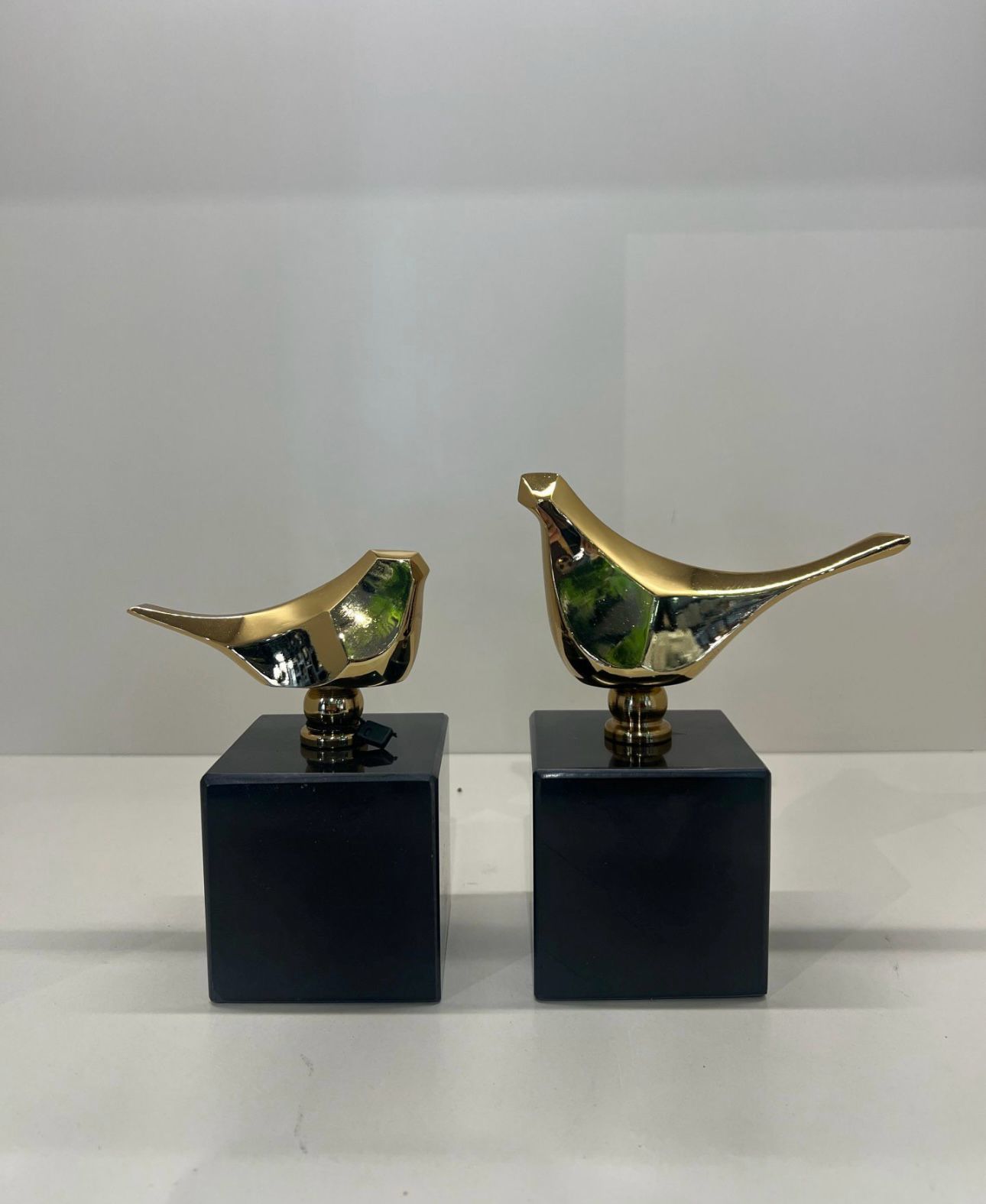 Kuş Dekor Gold İkili