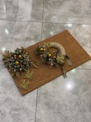 Kapı Önü Paspas Set 2 Parça Gold No:2