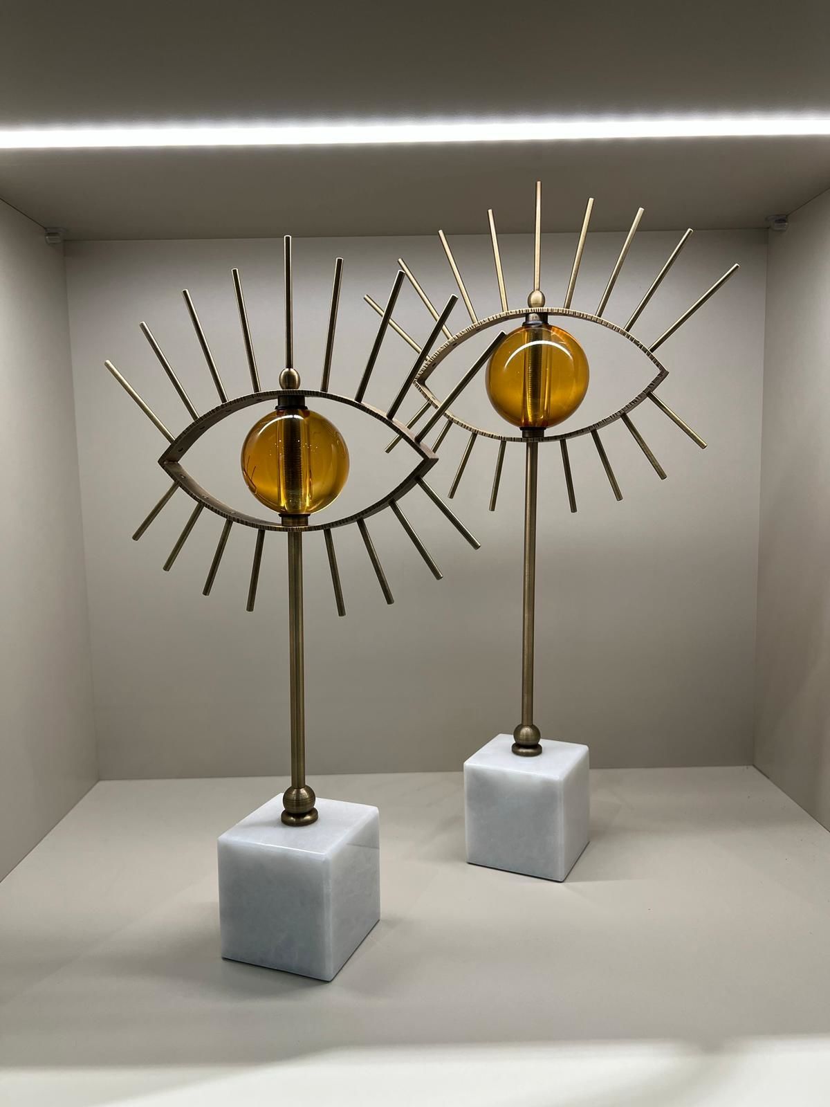 Pirinç Mermer Kaideli Göz Dekor Bal