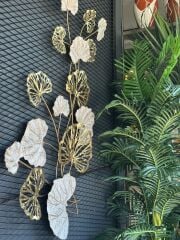 Yaprak Motifli Metal Tablo