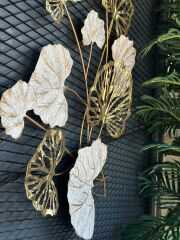 Yaprak Motifli Metal Tablo