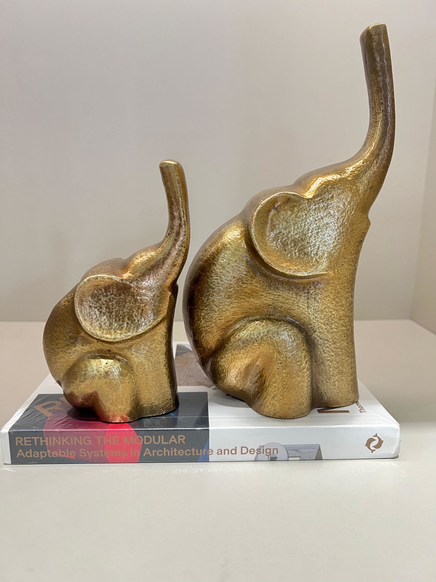 İkili Döküm Fil Dekor /Antik