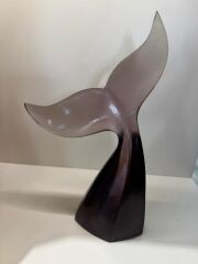 İkili Balina Kuyruğu Dekor Amber- Füme