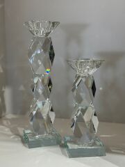 İkili Kristal Prizma Şamdan Şeffaf