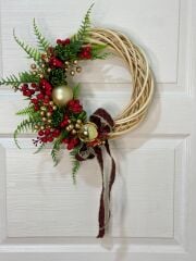 Gold Toplu Kokinalı Yılbaşı Çelengi