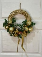 Gold Toplu Yılbaşı Çelengi